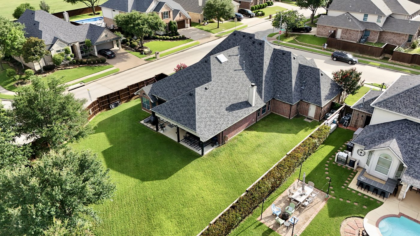 Real estate aerial drone photography Texas