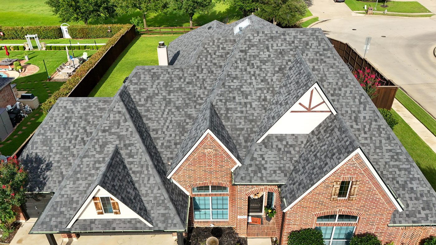 Aerial roof inspection drone Fort Worth
