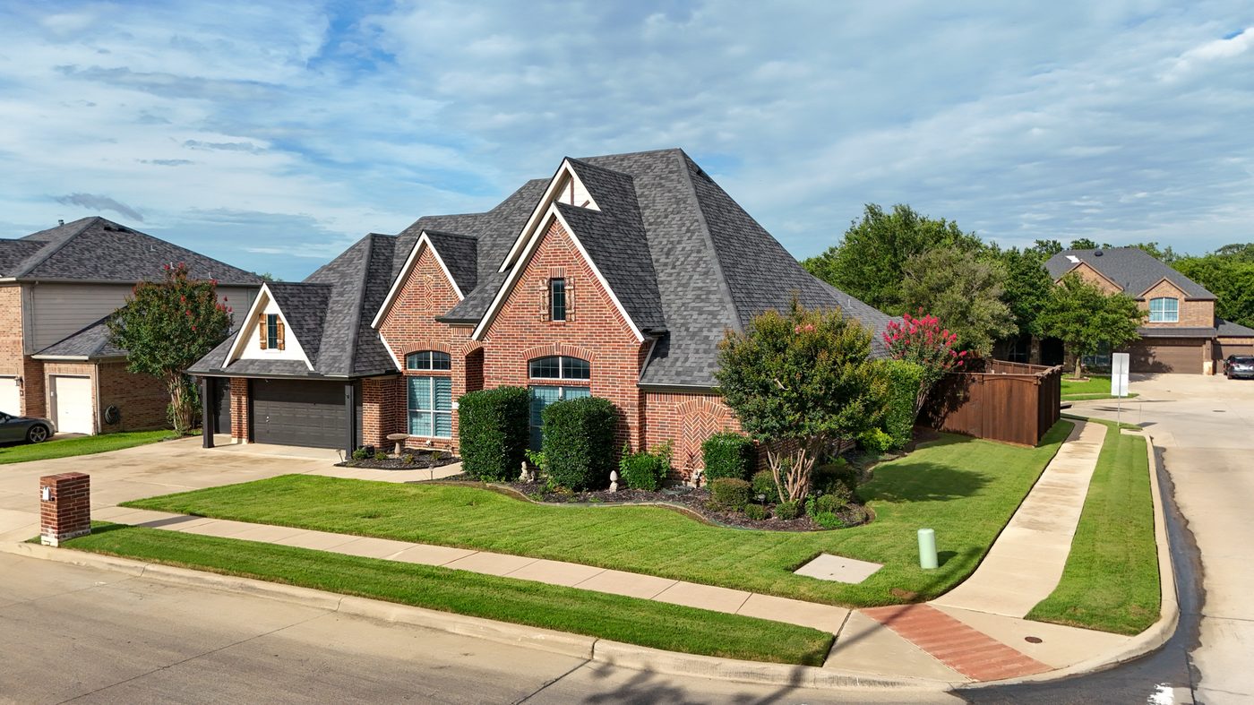 Aerial roof inspection drone DFW