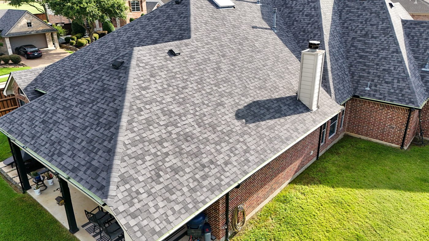 Aerial roof inspection drone Fort Worth